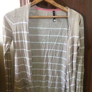 Striped women’s button up cardigan